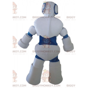 Disfraz de mascota Robot gigante blanco y azul BIGGYMONKEY™ -