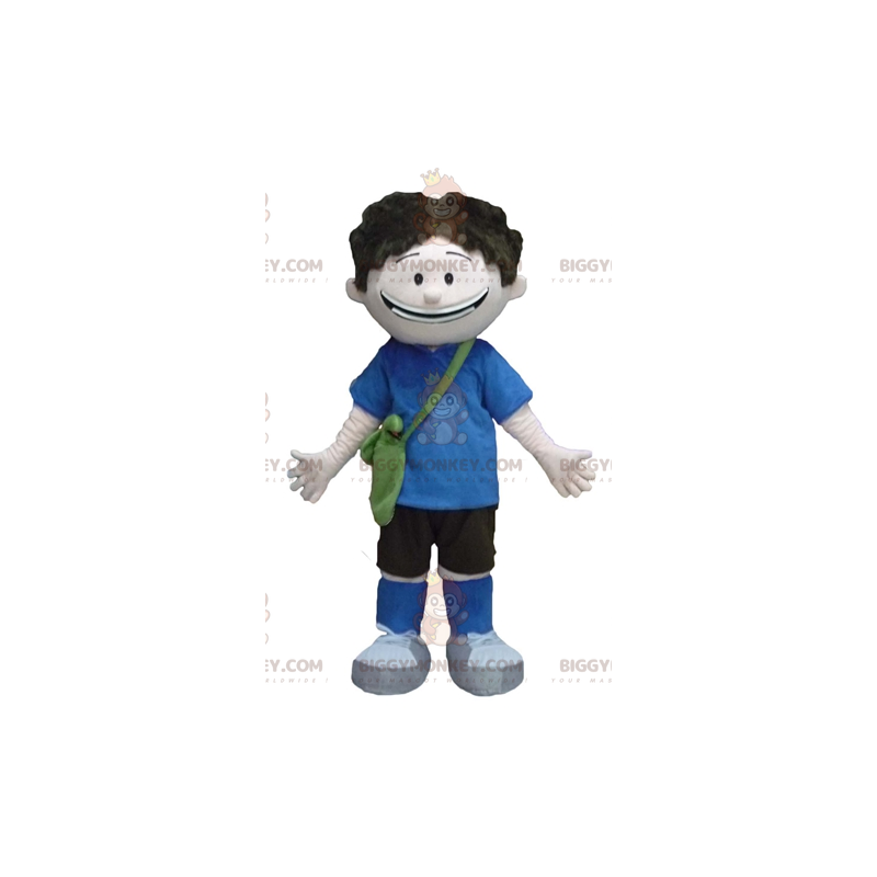 Student School Boy BIGGYMONKEY™ mascottekostuum - Student School Boy BIGGYMONKEY™ mascottekostuum -