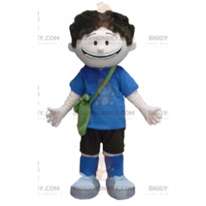 Costume da mascotte BIGGYMONKEY™ da ragazzo della scuola per