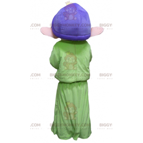 Snehvide Famous Dwarf Dopey Mascot Costume BIGGYMONKEY™ -