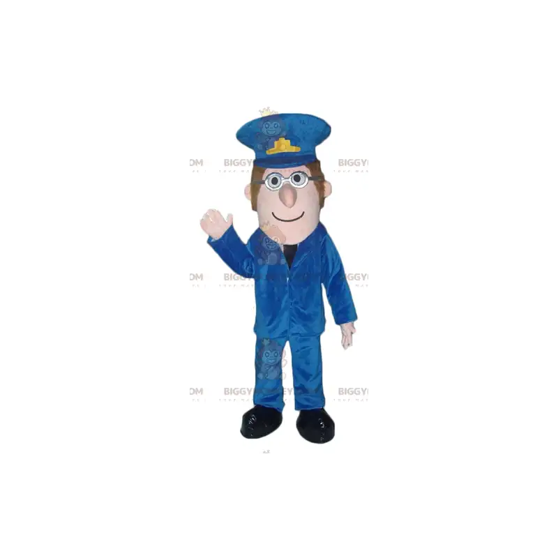 BIGGYMONKEY™ Miesten eläintarhanhoitajan maskottiasu poliisin BIGGYMONKEY™ Miesten eläintarhanhoitajan maskottiasu poliisin