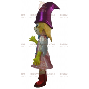 Smiling Little Fairy BIGGYMONKEY™ Mascot Costume With Pink