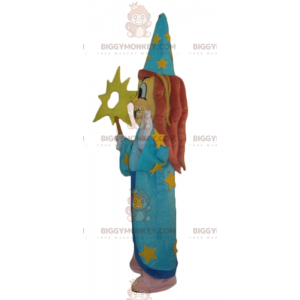 Στολή μασκότ BIGGYMONKEY™ Witch Wizard με μπλε φόρεμα - Μη ταξινομημένες μασκότ - BIGGYMONKEY_03947 - BiggyMonkey.com
