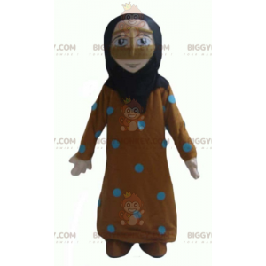 Costume de mascotte BIGGYMONKEY™ orientale de femme voilée