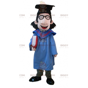 Traje de mascote de estudante BIGGYMONKEY™ com vestido e boné