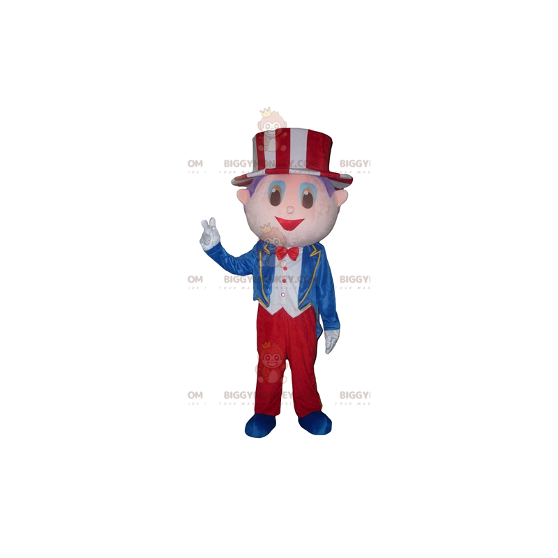 Showman BIGGYMONKEY™ mascottekostuum met pak en hoed - Showman BIGGYMONKEY™ mascottekostuum met pak en hoed -