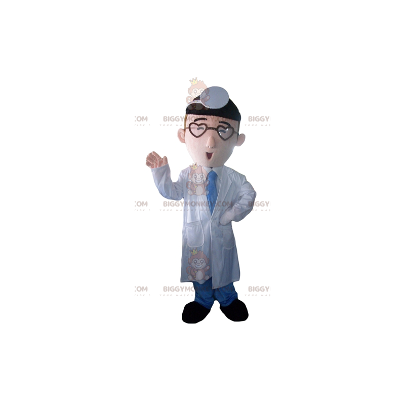 Doctor Mascot Costume BIGGYMONKEY™ Doctor i vit rock - Doctor Mascot Costume BIGGYMONKEY™ Doctor i vit rock -