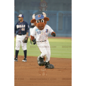 Costume da mucca marrone con corna bianche BIGGYMONKEY™ -