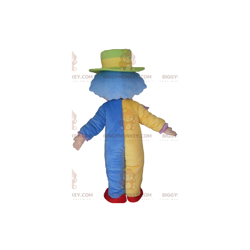Soft and Cute Multicolor Clown BIGGYMONKEY™ Mascot Costume -