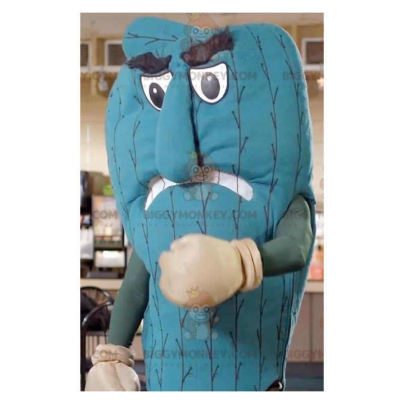 Fantasia de mascote de saco de pancadas gigante azul cacto Fantasia de mascote de saco de pancadas gigante azul cacto