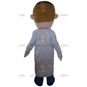 Traje Doutor Mascote BIGGYMONKEY™ Doutor em Jaleco Branco –