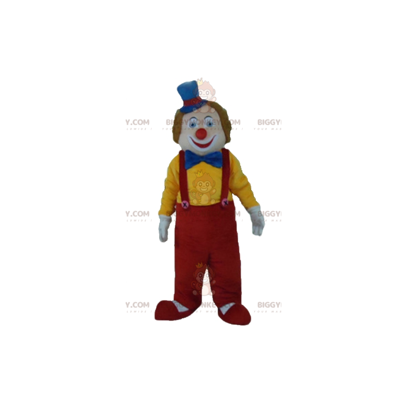 Cute Smiling Multicolor Clown BIGGYMONKEY™ Mascot Costume -