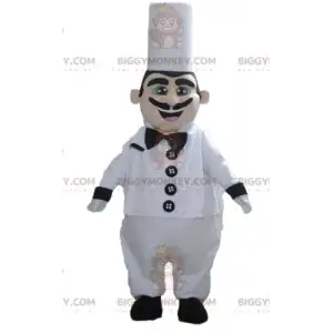 Chef BIGGYMONKEY™ Mascot Costume with Toque and Mustache -