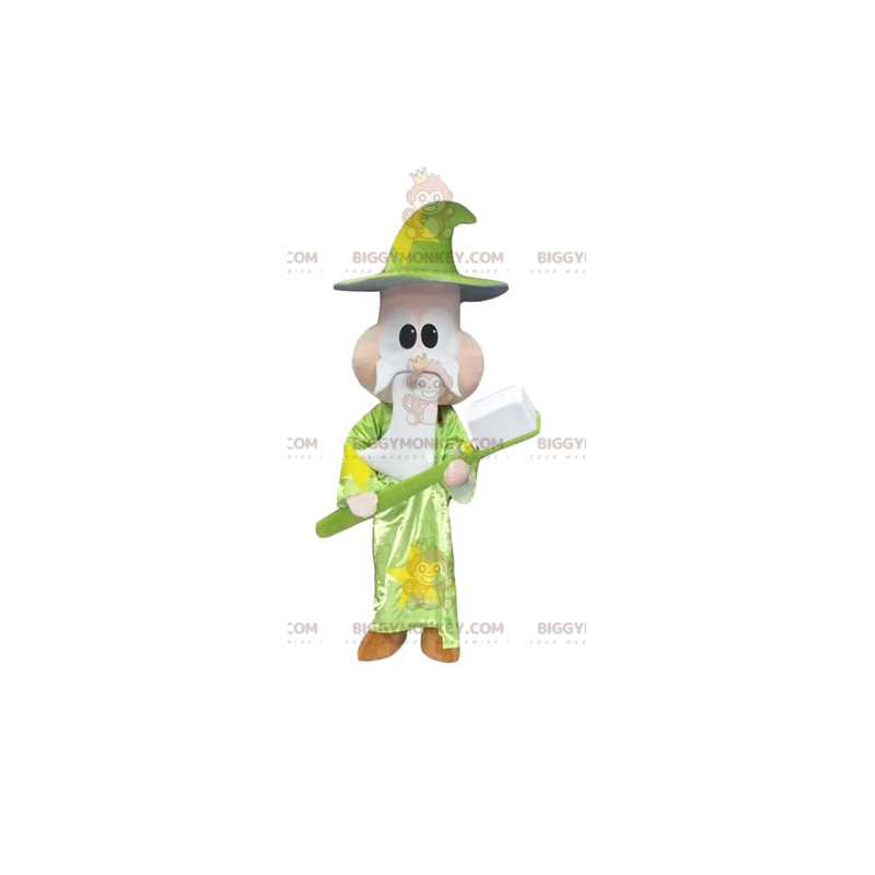 Wizard Wizard Giant tandborste BIGGYMONKEY™ maskotdräkt - Maskot av objekt - BIGGYMONKEY_03987 - BiggyMonkey.com