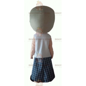 Kostým maskota Little Kid BIGGYMONKEY™ s kostkovanými kalhotami