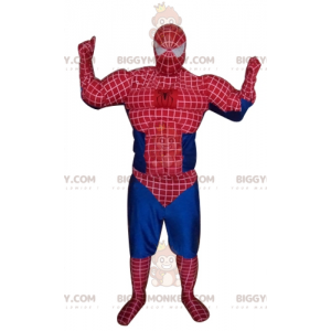 BIGGYMONKEY™ mascot costume of Spiderman the famous comic book