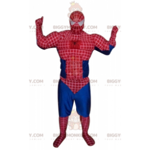 BIGGYMONKEY™ costume mascotte di Spiderman, il famoso eroe dei