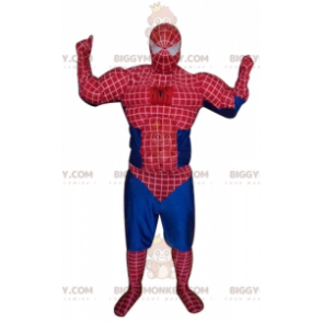 BIGGYMONKEY™ maskotdräkt av Spiderman, den berömda seriehjälten