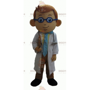 Traje Doutor Mascote BIGGYMONKEY™ Doutor em Jaleco Branco –