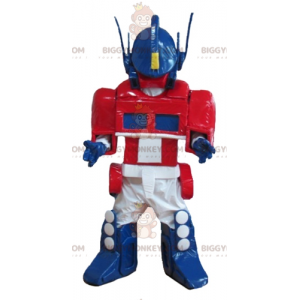 Transformers Blue White Red Robot BIGGYMONKEY™ Mascot Costume -