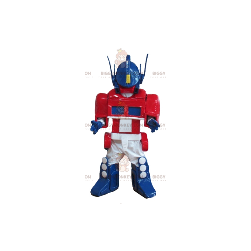 Costume da mascotte Transformers Blu Bianco Rosso Robot Costume da mascotte Transformers Blu Bianco Rosso Robot