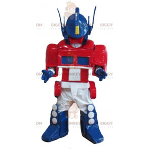Στολή μασκότ ρομπότ Transformers Blue White Red BIGGYMONKEY™ -