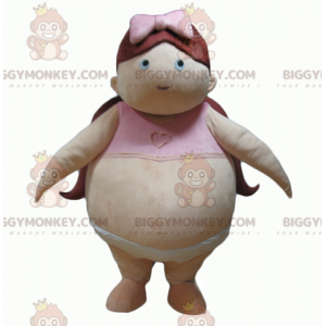 Fat Baby Obese Girl BIGGYMONKEY™ maskotdräkt - Pojkar och flickor maskot - BIGGYMONKEY_04003 - BiggyMonkey.com