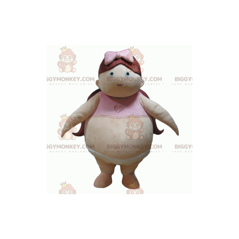 Fat Baby Obese Girl BIGGYMONKEY™ maskotdräkt - Pojkar och flickor maskot - BIGGYMONKEY_04003 - BiggyMonkey.com