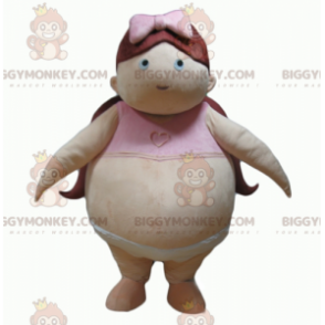 Fat Baby Obese Girl BIGGYMONKEY™ maskotdräkt - Pojkar och flickor maskot - BIGGYMONKEY_04003 - BiggyMonkey.com