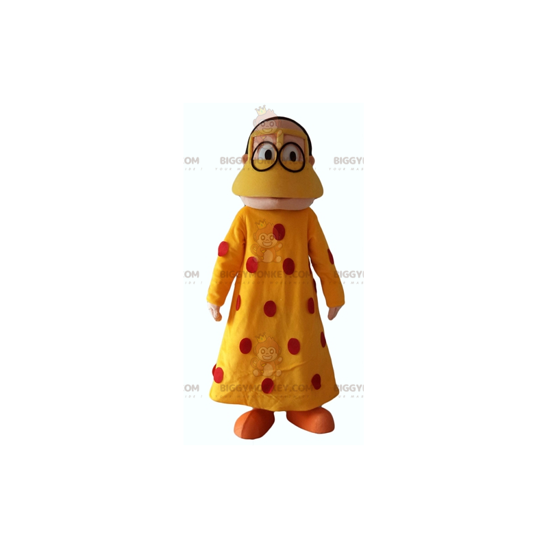 Disfraz de mascota BIGGYMONKEY™ de mujer oriental con vestido Disfraz de mascota BIGGYMONKEY™ de mujer oriental con vestido