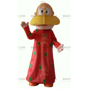 Disfraz de mascota BIGGYMONKEY™ de mujer oriental con vestido