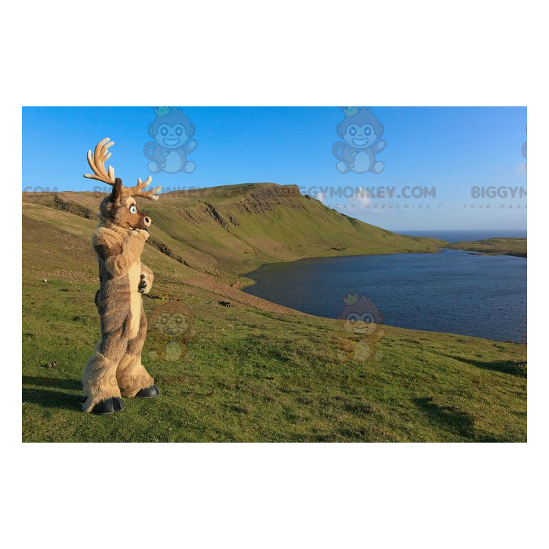 Bruin kariboe rendier eland BIGGYMONKEY™ mascottekostuum - Bruin kariboe rendier eland BIGGYMONKEY™ mascottekostuum -