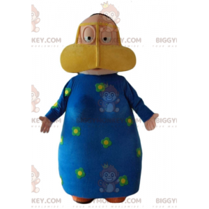 Traje de mascote de mulher oriental BIGGYMONKEY™ com vestido