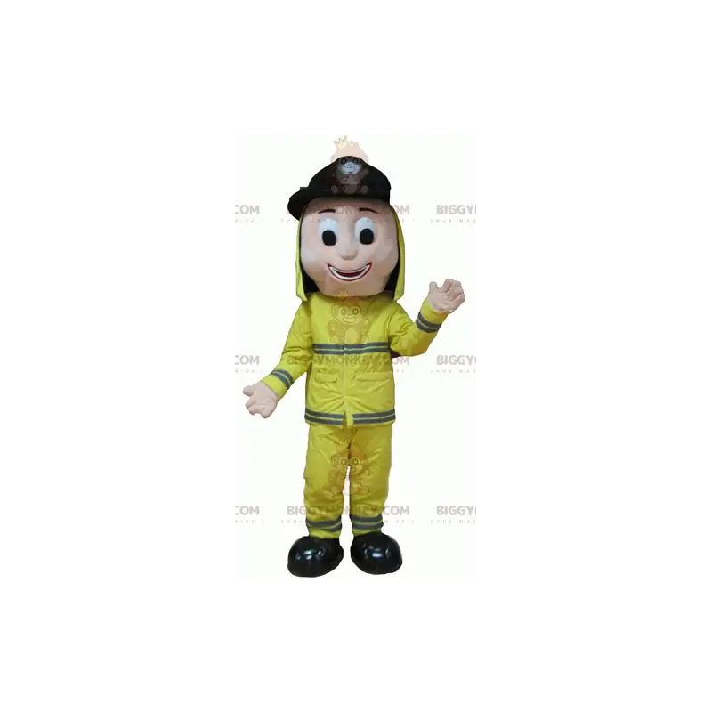 Sehr lächelnder uniformierter Feuerwehrmann BIGGYMONKEY™ Sehr lächelnder uniformierter Feuerwehrmann BIGGYMONKEY™