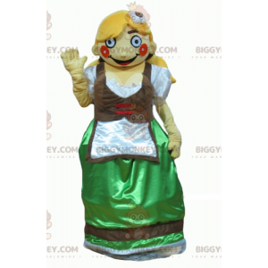 Costume da mascotte tirolese BIGGYMONKEY™ in abito tradizionale