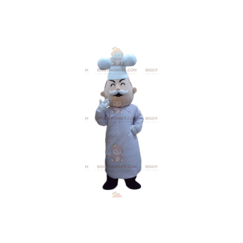 Costume da mascotte da chef BIGGYMONKEY™ con cappello e baffi -
