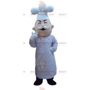 Chef BIGGYMONKEY™ Mascot Costume with Toque and Mustache -
