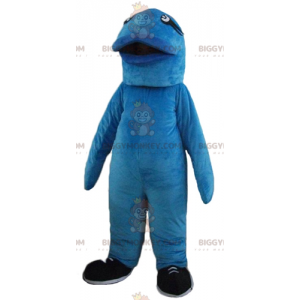 Disfraz de mascota original de gran pez azul gigante
