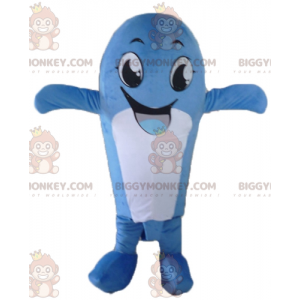 Divertente costume da mascotte BIGGYMONKEY™ con balena bianca e