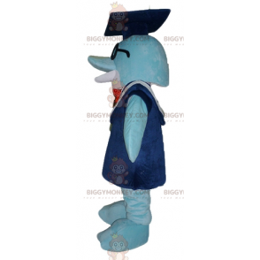Blue Dolphin BIGGYMONKEY™ maskotdräkt med klänning och