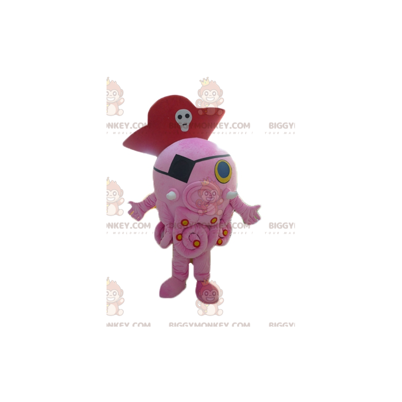 BIGGYMONKEY™ Disfraz de mascota pulpo rosa gigante con sombrero BIGGYMONKEY™ Disfraz de mascota pulpo rosa gigante con sombrero
