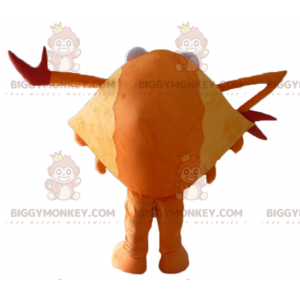 Very Funny Giant Orange Red and Yellow Crab BIGGYMONKEY™ Mascot