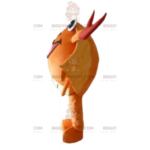 Very Funny Giant Orange Red and Yellow Crab BIGGYMONKEY™ Mascot