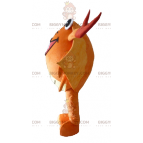 Disfraz de mascota BIGGYMONKEY™ Cangrejo gigante naranja rojo y amarillo muy divertido - Mascotas de pescado - BiggyMonkey.com