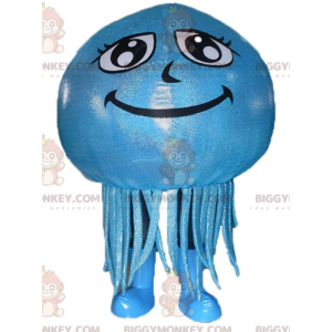 BIGGYMONKEY™ Giant Smiling Blue Jellyfish Mascot Costume -