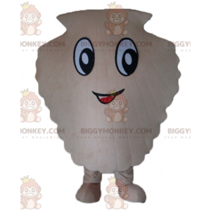 Giant White Scallop Shell BIGGYMONKEY™ maskottiasu -
