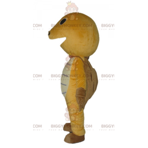 Erittäin söpö keltaruskea ja beige kilpikonna BIGGYMONKEY™ maskottiasu - Kilpikonnan maskotit - BiggyMonkey.com