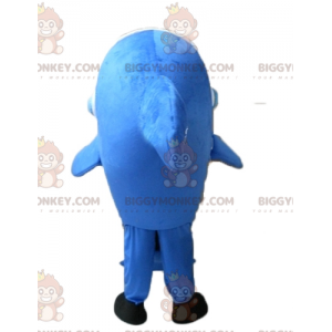 Disfraz de mascota de delfín azul y blanco BIGGYMONKEY™ con