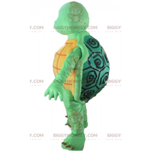  Costume mascotte BIGGYMONKEY™ tartaruga arancione e verde di grande successo - Mascotte di tartarughe - BiggyMonkey.com