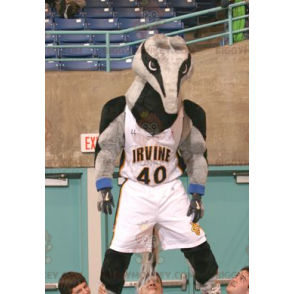 Gray and Black Anteater Tapir BIGGYMONKEY™ Mascot Costume –